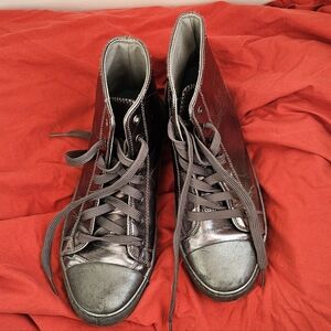 Black Silver Hightops